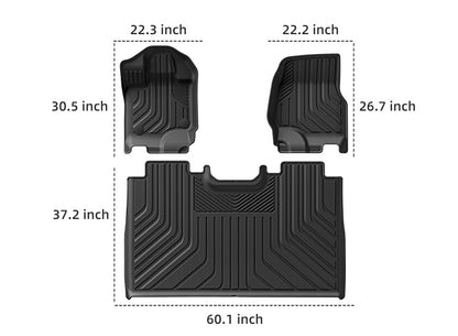 TPE Floor Mats & Rear Truck Bed Mats For Ford F150 (Fuel/North America)