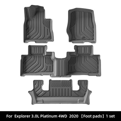 TPE Floor Mats and Rear Trunk Liner For Ford Explorer (6-Seater)