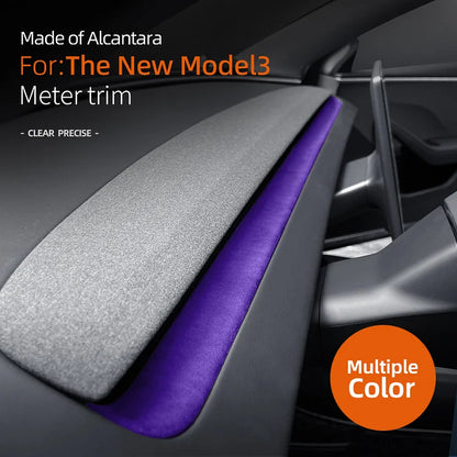 Tesla Model 3 Highland Alcantara Dashboard Cover Trim Set Of 2