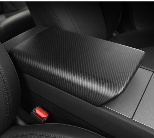 Tesla Model 3 Highland Carbon Fiber Armrest Box Cover Interior Accessories