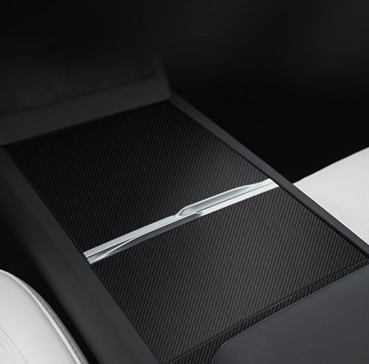 Tesla Model 3 Highland Real Carbon Fiber Center Console Panel Wrap