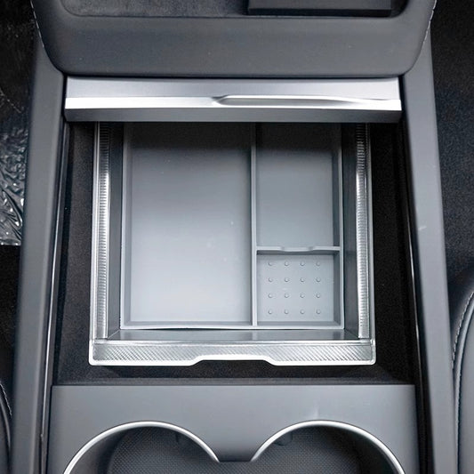 Tesla Model 3 Highland Center Console Organizer & Armrest Storage Box (Transparent Style)