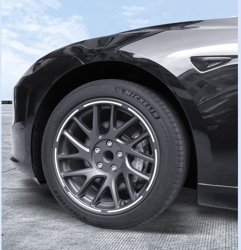 Tesla Model 3 Highland Luminous Wheel Hub Cover Rim Protector Half Pack Style
