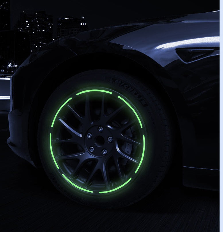 Tesla Model 3 Highland Luminous Wheel Hub Cover Rim Protector Half Pack Style