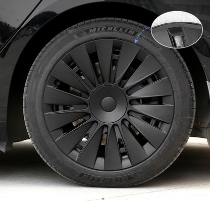 Tesla Model 3 Highland 18" Straight Style Wheel Cover Matte Black