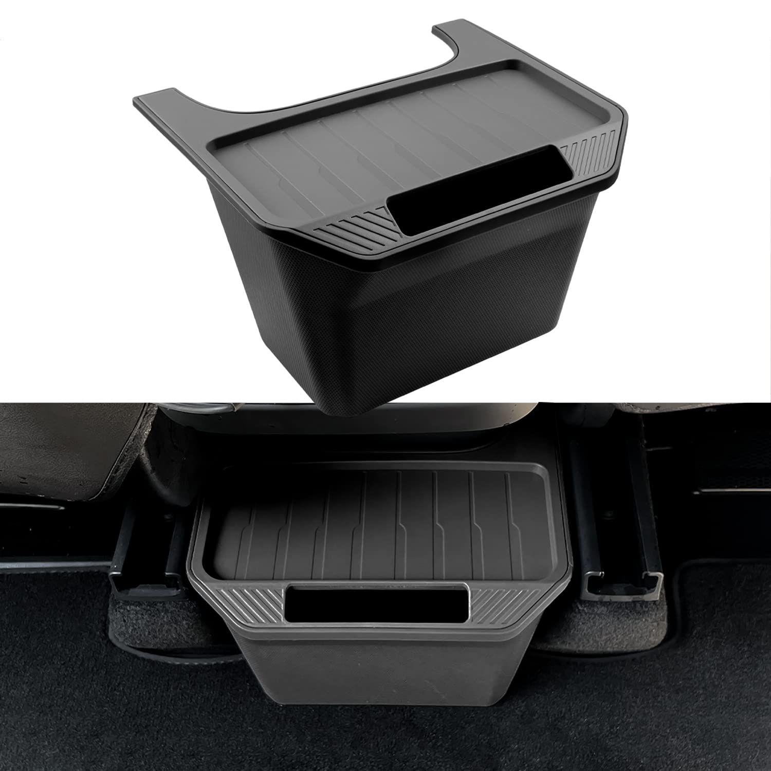 Tesla Model Y Back Seat Storage Box Rear Center Console Organizer ...