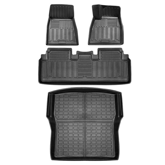 2015+ Tesla Model S TPE All-Weather Floor Mats & Trunk Mats Liner