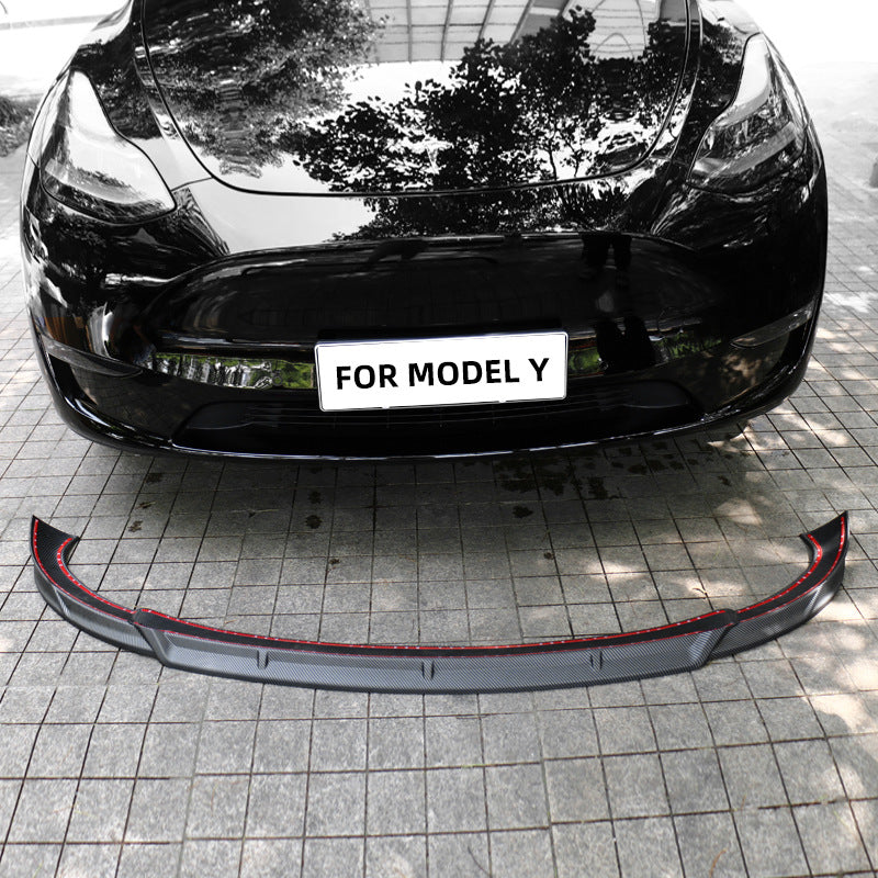 Tesla Model Y Front Splitter Carbon Fiber Front Bumper Lip