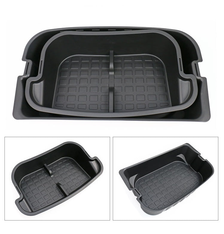 Tesla Model Y Rear Storage Tesla Model Y Rear Trunk Storage Box ( Double Layer) | Evtesparts ...