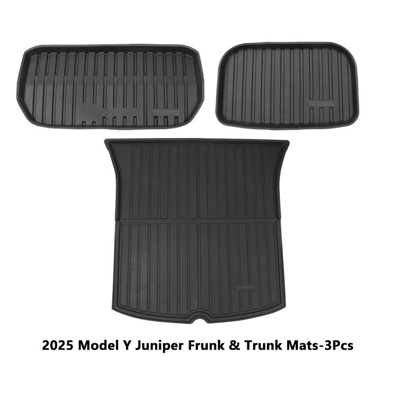 Tesla Model Y Juniper Frunk And Trunk Mats Without Logo