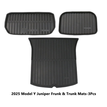 Tesla Model Y Juniper Frunk And Trunk Mats Without Logo