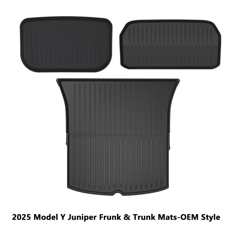 Tesla Model Y Juniper TPE Frunk And Trunk Mats