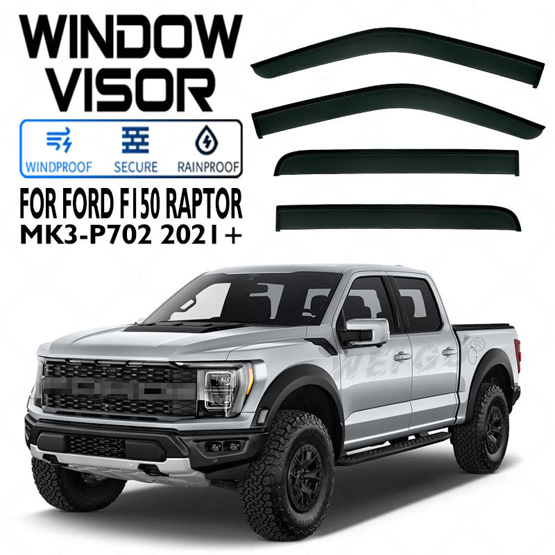 Window Visors Rain Guards For Ford F150 Raptor – evtesparts