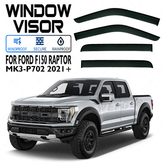 Window Visors Rain Guards For Ford F150 Raptor