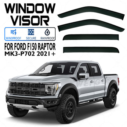 Window Visors Rain Guards For Ford F150 Raptor