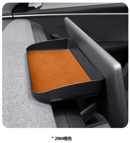 Evtesparts Alcantara Screen Storage Tray For Tesla Model 3 Highland Interiror Accessories