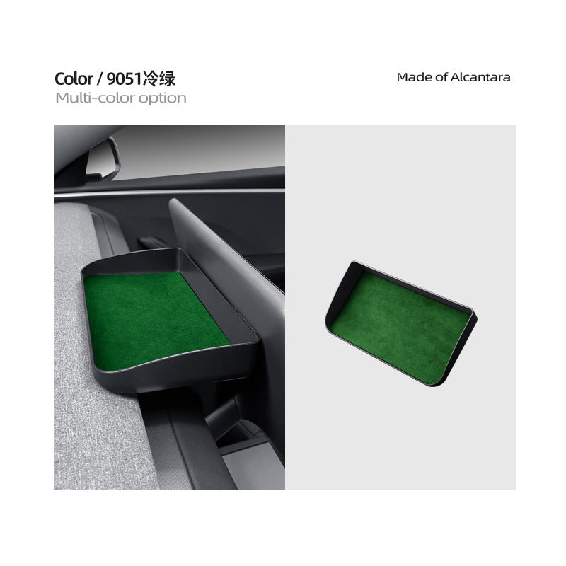 Evtesparts Alcantara Screen Storage Tray For Tesla Model 3 Highland Interiror Accessories