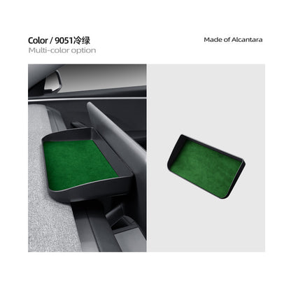Evtesparts Alcantara Screen Storage Tray For Tesla Model 3 Highland Interiror Accessories