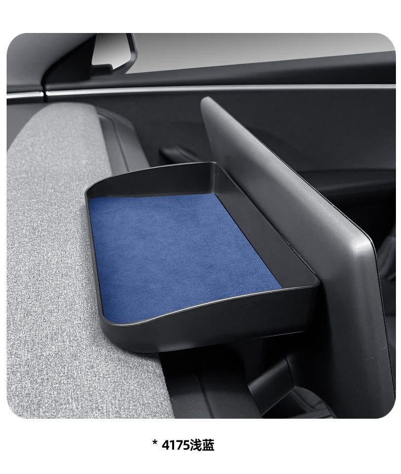 Evtesparts Alcantara Screen Storage Tray For Tesla Model 3 Highland Interiror Accessories