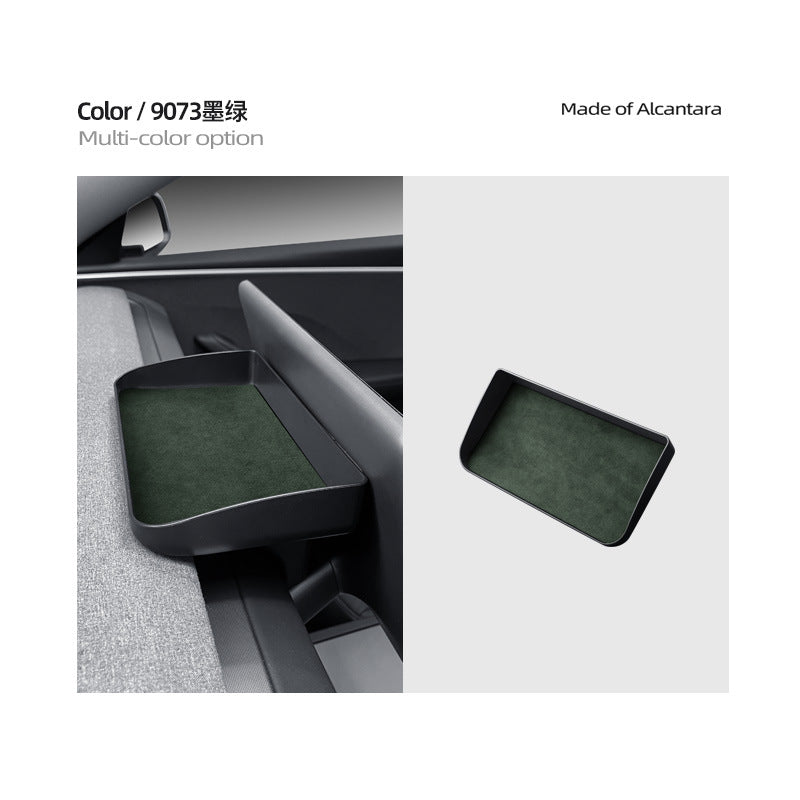 Evtesparts Alcantara Screen Storage Tray For Tesla Model 3 Highland Interiror Accessories