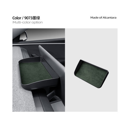 Evtesparts Alcantara Screen Storage Tray For Tesla Model 3 Highland Interiror Accessories