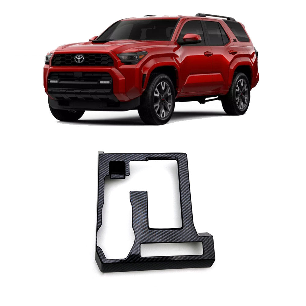 Carbon Fiber Gear Shift Panel Cover Trim For 2025 Toyota 4Runner