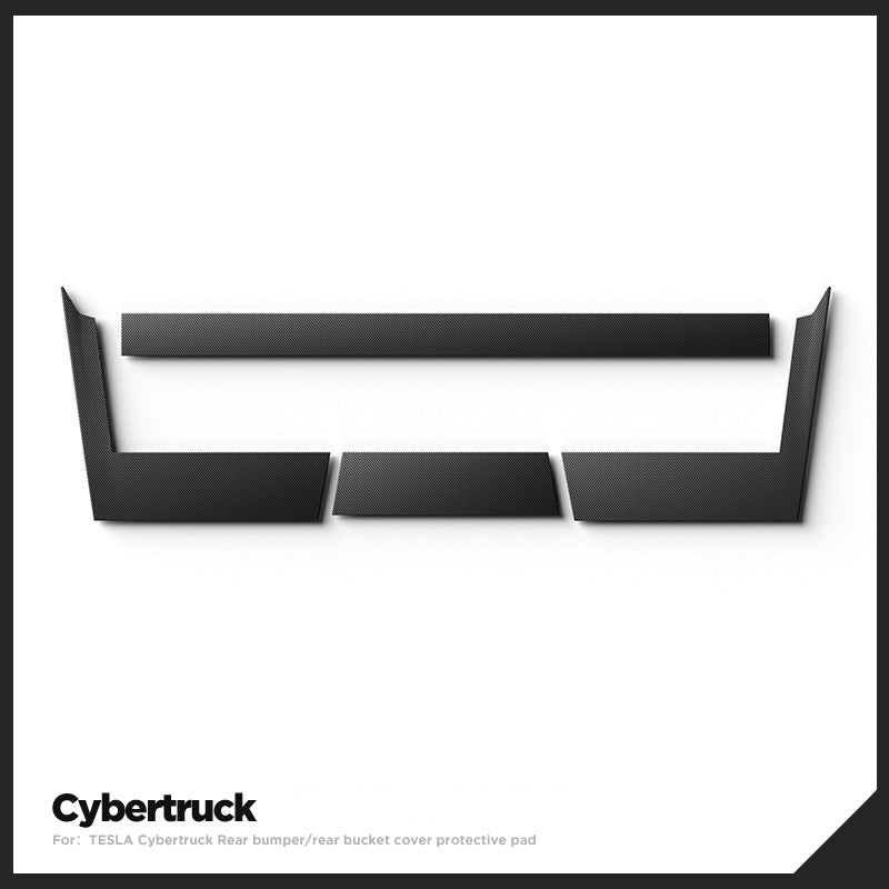 Cybertruck Rear Bumper Protective Strip & Rear Truck Cover Edge Protector Trim
