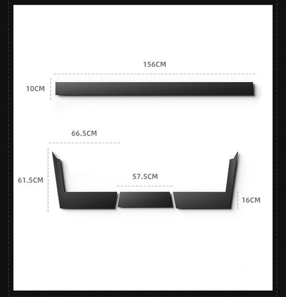 Cybertruck Rear Bumper Protective Strip & Rear Truck Cover Edge Protector Trim