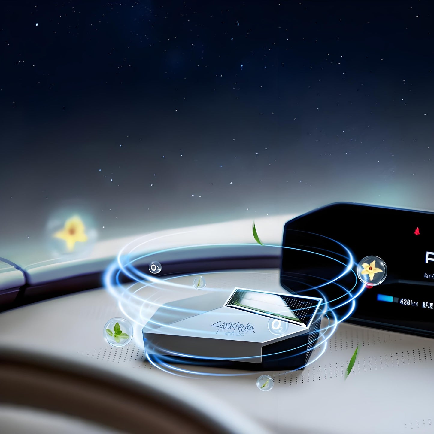 Cybertruck Model Car Aromatherapy Smart Purifier Perfume Ornaments