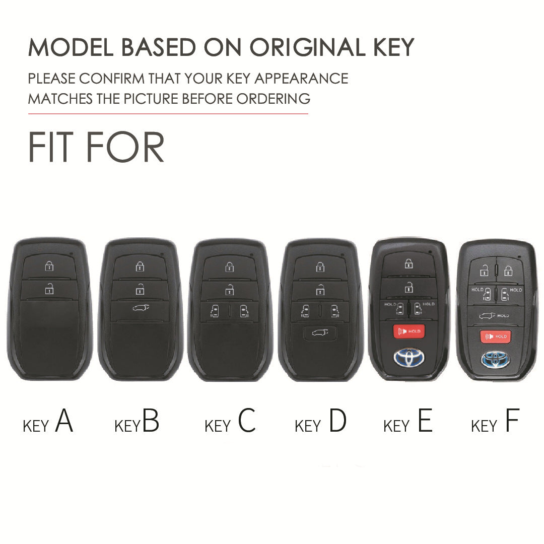 Evtesparts Leather Key Fob Cover For Toyota Sienna