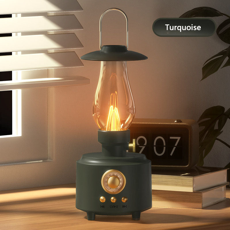 Retro Kerosene Lamp Bluetooth Speaker Outdoor Camping Ambient Light