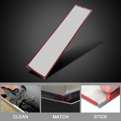 Evtesparts Stainless Steel Rear Bumper Protector for Tesla Cybertruck