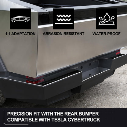 Evtesparts Stainless Steel Rear Bumper Protector for Tesla Cybertruck
