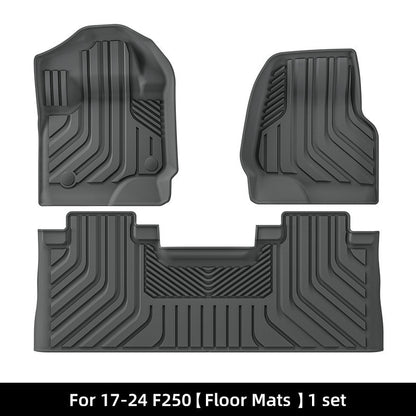 TPE Car Floor Mats & Rear Cargo Mat For Ford F250/F350