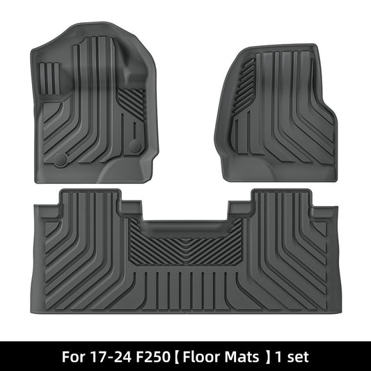 TPE Car Floor Mats & Rear Cargo Mat For Ford F250/F350
