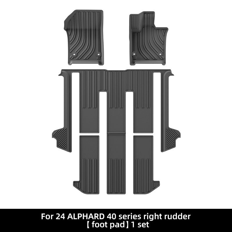 TPE Car Floor Mats & Trunk Mats For Toyota Alphard 40 Series 2023+