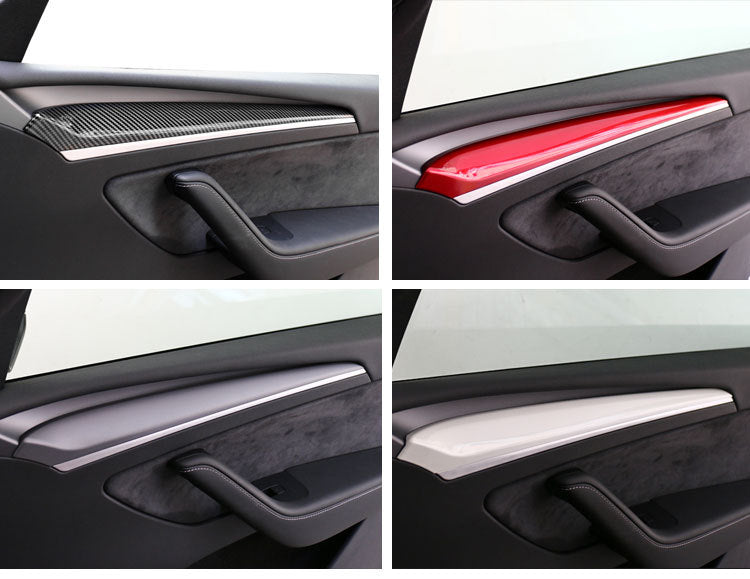 Tesla Model 3/Y Front Door Panel Trim Caps 2Pcs
