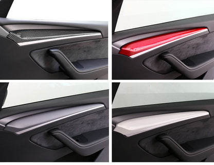 Tesla Model 3/Y Front Door Panel Trim Caps 2Pcs