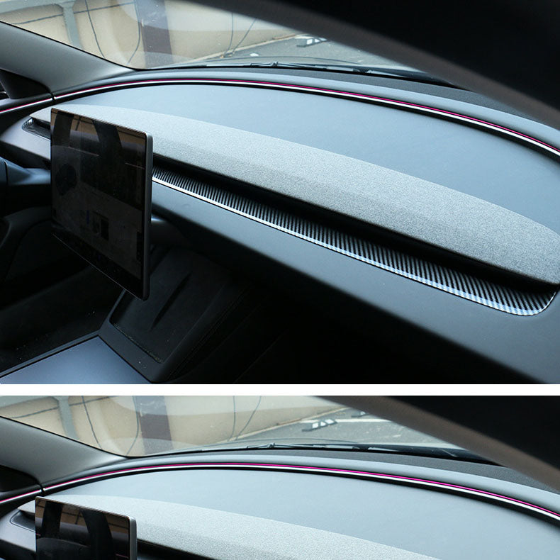 Model 3 Highland/ Model Y Juniper Instrument Panel Trim Strip Dash Cover 2Pcs