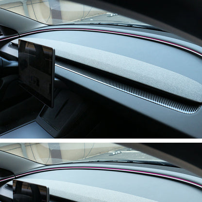Model 3 Highland/ Model Y Juniper Instrument Panel Trim Strip Dash Cover 2Pcs