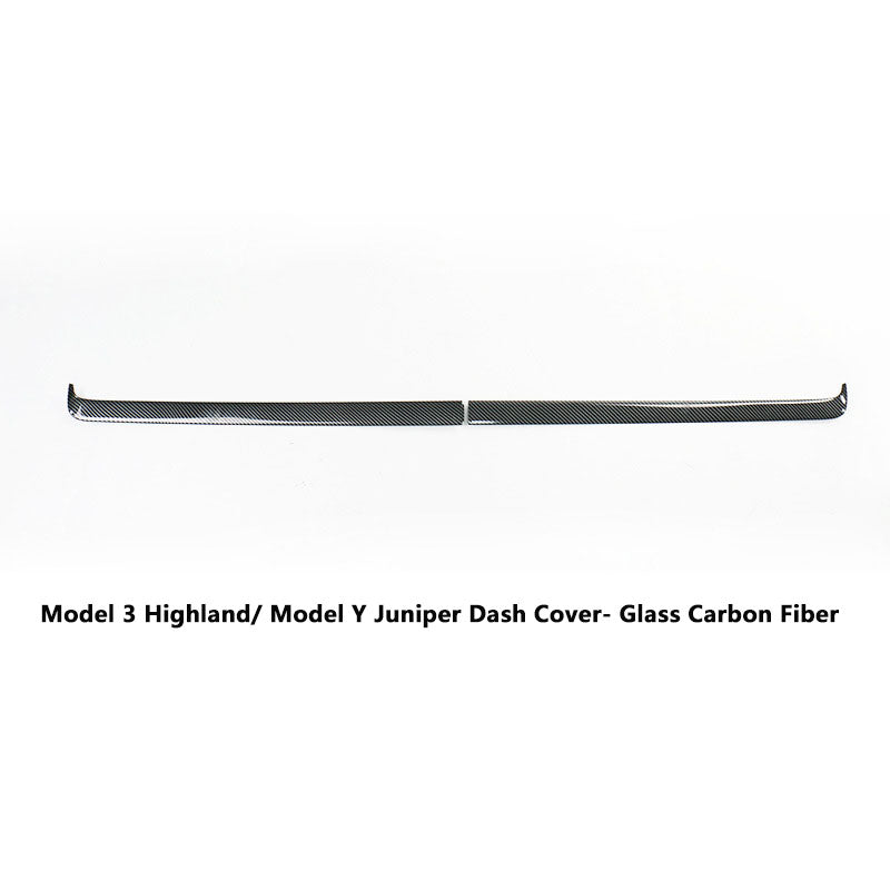 Model 3 Highland/ Model Y Juniper Instrument Panel Trim Strip Dash Cover 2Pcs