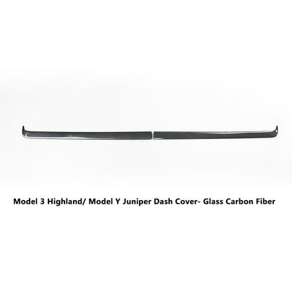 Model 3 Highland/ Model Y Juniper Instrument Panel Trim Strip Dash Cover 2Pcs