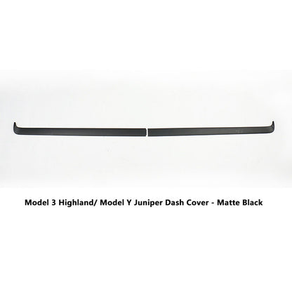 Model 3 Highland/ Model Y Juniper Instrument Panel Trim Strip Dash Cover 2Pcs