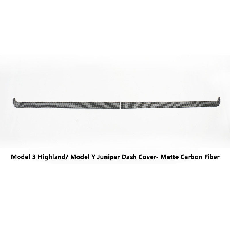 Model 3 Highland/ Model Y Juniper Instrument Panel Trim Strip Dash Cover 2Pcs