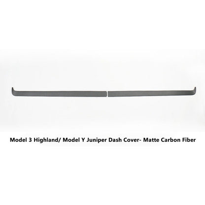 Model 3 Highland/ Model Y Juniper Instrument Panel Trim Strip Dash Cover 2Pcs