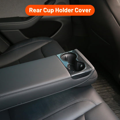 Tesla Model 3 Highland Rear Row Cup Holder Protection Cover Trim