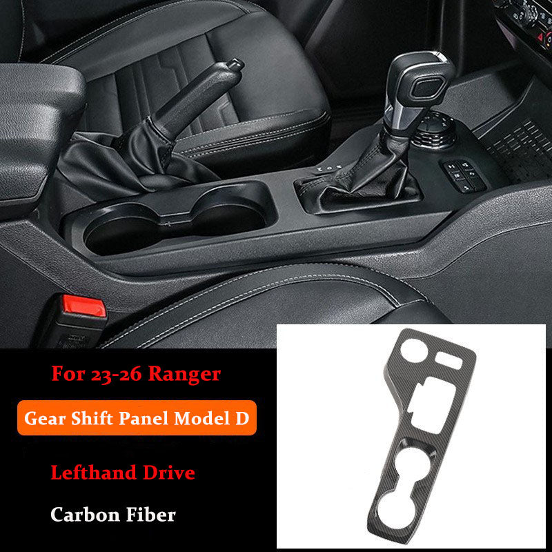For 2023-2026 Ford Ranger Carbon Fiber Gear Shift Panel Cover
