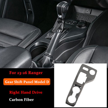 For 2023-2026 Ford Ranger Carbon Fiber Gear Shift Panel Cover