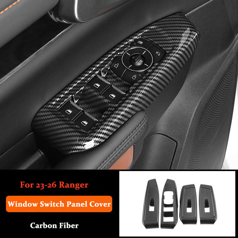 For 2023-2026 Ford Ranger Carbon Fiber Dash Cover Panel Trim