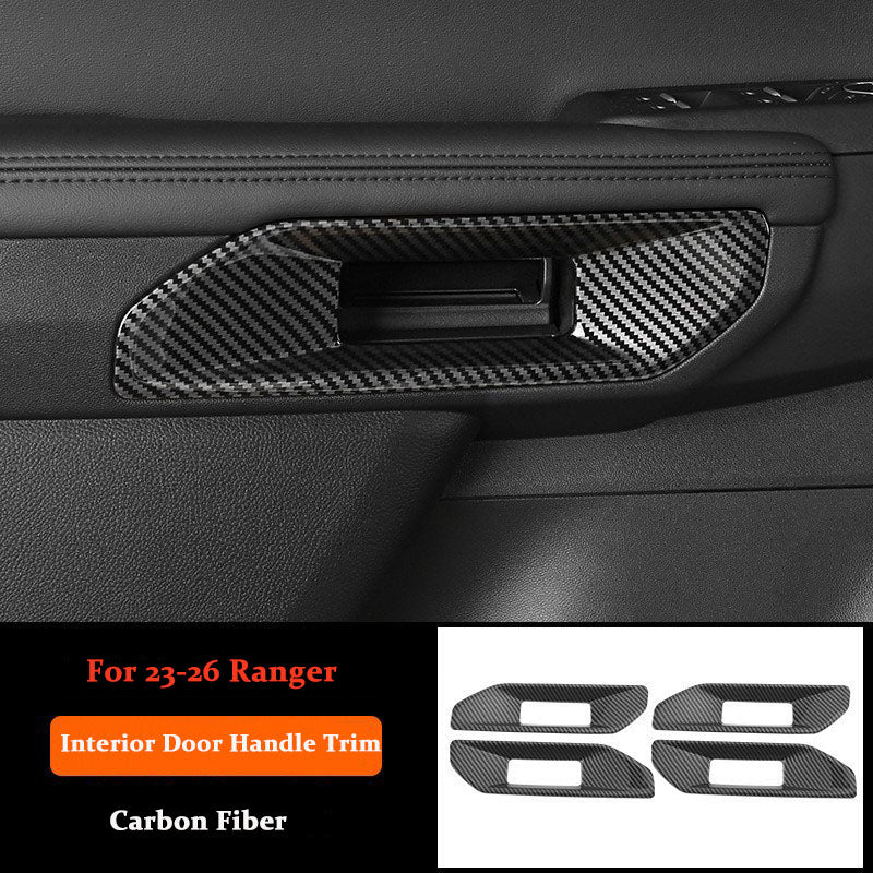 For 2023-2026 Ford Ranger Carbon Fiber Door Handle Cover